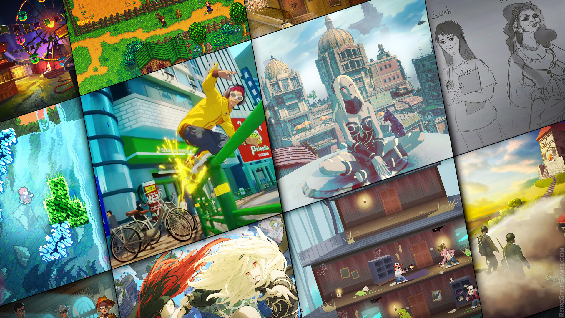 best RPGs with unique art style illustration