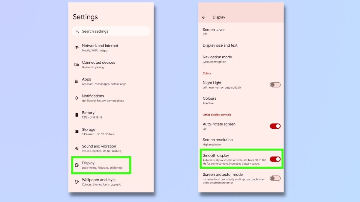 how to improve frame rate Android illustration